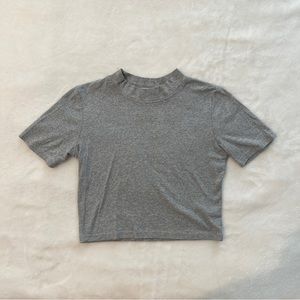 INGNA - Slightly Cropped Gray Tee